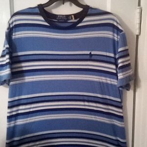 Besides medium classic fit Polo and blue shirt